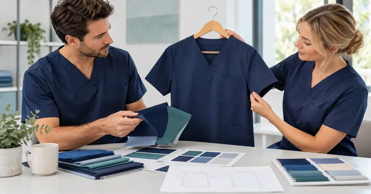 Illustrative garment review and branding approval for ireland
