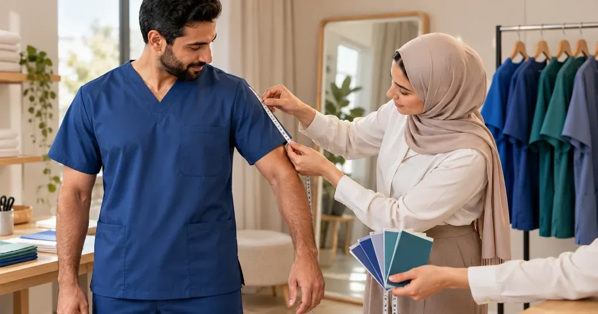 Illustrative garment review and branding approval for kuwait